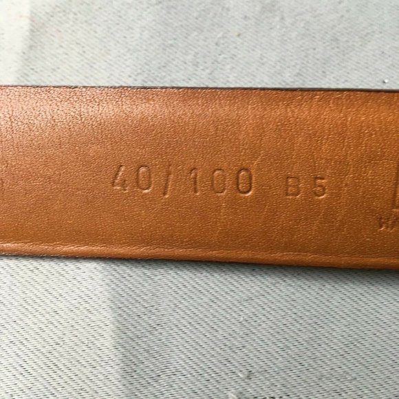 Cole Haan Belt Mens 40/100 Leather Hand Antiqued Brush Off # - Picture 6 of 9